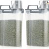 Amazon: $16.09 ($22.99) Rice Container 2 Pack 5 Lbs, Plastic Kitchen Pantry Food Storage Container