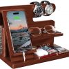 Amazon: $12.49 ($39.99) Wood Phone Docking Station Nightstand Charging Organizer