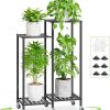 Amazon:  $19.99 ($41.99) 4 Tier Plant Stand Indoor with Wheels