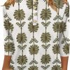 Amazon:  $7.94 ($16.88) Womens Tops 3/4 Sleeve Shirts Round Neck Loose Casual Blouses Floral Print Tshirts