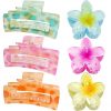 Amazon:  $4.99 ($9.98) 6pc Flower Hair Claw Clips for Women Girls,Cute Big Claw Clips