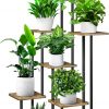 Amazon: $25.99 ($51.99) 7 Tier Wood Tall Plant Stand Metal Rack Indoor