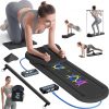 Amazon : $54.50 ($149.00)   Pilates Board, Pilates Reformer Set, Pilates Machine 15-in-1 Multifunctional Abdominal Board for Home Office Workout, Foldable Portable Pilates Reformer Board for Women