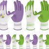 Amazon: $6.99 ($13.99) 6 Pairs Gardening Gloves for Women Breathable Rubber Coated