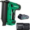 Amazon : $119.00 ($149.00)   Metabo HPT 18V MultiVolt Compact Cordless Brad Nailer Kit, 18 Gauge Nailer with Power Tool 2.0Ah Lithium Ion Battery, Drives 5/8