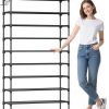 Amazon: $19.99 ($34.99) Shoe Rack for Closet – 10-Tier Shoe Organizer w/ Hook Rack