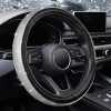 Amazon : $4.99 ($14.98)  KAFEEK Steering Wheel Cover Universal 15 inch, Bling Car Steering Wheel Protector for Women Girl, Anti-Slip, Black Leather with White Diamond