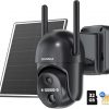 Amazon : $24.99 ($89.99)  SEHMUA 4G LTE Cellular Solar Security Camera Wireless Outdoor, No WiFi Solar Powered Camera, 360° Live View, 2K Color Night Vision, PIR Motion Sensor, 2 Way Talk, Built in SIM Card