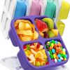 Amazon: $9.99 ($12.99) 5 Pcs Bento Snack Containers, Reusable 4 Compartment
