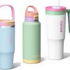 Amazon : $32.49 ($49.99)  CAROTE 3-Pack Insulated Stainless Steel Water Bottles with Upgraded Leakproof Tech, Car Holder Fit & Scratch-Resistant, 32/32/40 oz Travel Straw Tumblers Set for Home/Car/Outdoor (Macaron)