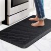 Amazon : $7.12 ($19.99) HappyTrends Floor Mat Cushioned Anti-Fatigue ,17.3''x28'',Thick Waterproof Non-Slip Mats and Rugs Heavy Duty Ergonomic Comfort Rug for Kitchen,Floor,Office,Sink,Laundry,Black