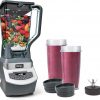 Amazon : $109.99 ($139.99) Ninja BL660 Professional Compact Smoothie & Food Processing Blender, 1100-Watts, 3 Functions -for Frozen Drinks, Smoothies, Sauces, & More, 72-oz.* Pitcher, (2) 16-oz. To-Go Cups & Spout Lids, Gray