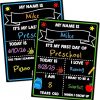 Amazon : $3.99 ($9.99) First Day of School Chalkboard, Reusable Back to School Sign, 14 x 11 in Beautiful Double Sized First Day of School Board, Paper Preschool Signs for Kids