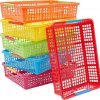 Amazon: $19.49 ($38.99) 6 Pk Plastic Turn In Paper Trays for Classroom, Colorful Storage Bin Basket