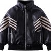 Amazon: $16.99 ($33.99) Boys Faux Leather Biker Jacket Motorcycle Bomber Style Jacket