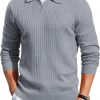 Amazon: $12.99 ($25.99) Mens Knit Polos Long Sleeve Casual Sweater Polos V Neck Collared Sweater Golf Polo Sweaters