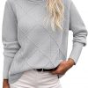 Amazon : $16.49 ($32.98)  Zeagoo Women's Turtleneck Sweater Fall Winter 2025 Long Sleeve Chunky Knitted Trendy Pullover Tops