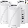 Amazon:$559.99 ($699.99)TP-Link Deco 7 Pro BE14000 Wi-Fi 7 Tri-Band Whole Home Mesh System | 8-Stream 14Gbps | 10 Gig Internet Port | Up to 8100 Sq.ft | VPN, HomeShield, MLO, 320 MHz, AI-Roaming (Deco BE67 3-Pack)