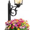 Amazon:$23.99 ($29.99)2 in 1 Solar Lamp Post Light with Planter, Outdoor Flower Pots, Solar Post Lights Waterproof, Led Planters Pots, Outdoor Lamps for Patio, Front Porch Decor, Warm White, Replaceable Bulb