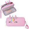 Amazon: $5.99 ($15.99) Pencil Pouch for Girls, Cute Pink Pencil Case Box, Unicorn