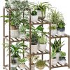 Amazon: $18.70 ($32.99) Plant Stand Indoor Plant Shelf Outdoor Wood Plant Rack
