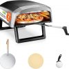 Amazon:$199.99 ($285.99)Nutrichef Outdoor Pizza Oven - Manual 360° Rotating Pizza Stone - Adjustable Heat - Includes Pizza Peel, Pizza Cutter, Stone, Cover, & Hose - Cook 12