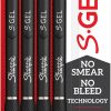 Amazon:$5.63 ($6.59)Sharpie S-Gel Gel Pens Ultra Fine Point (0.38mm) Black 4 Count
