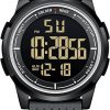 Amazon:$13.99 ($16.99)GOLDEN HOUR Ultra-Thin Minimalist Sports Waterproof Digital Watches Men with Wide-Angle Display Rubber Strap Wrist Watch for Men Women