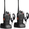 Amazon:$20.00 ($26.99)Walkie Talkies Rechargeable Long Range Two-Way Radios with Earpieces,2-Way Radios UHF Handheld Transceiver Walky Talky with Flashlight Li-ion Battery and Charger（2 Pack）
