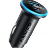 Amazon:$11.97 ($19.99)Anker 323 USB C Car Charger Adapter, 52.5W Cigarette Lighter Charger with 30W PowerIQ 3.0 Fast Charging Cable for iPhone 17/17 Pro Max/16/15/14 Series, Galaxy S25/24/23, Pixel, iPad, AirPods and More