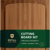 Amazon:$7.97 ($16.97)ROYAL CRAFT WOOD Cutting Boards for Kitchen - Wooden Cutting Board for Meal Prep & Serving, Non-Toxic Bamboo Chopping Board, Carbonized Bamboo Durable Charcuterie & Lightweight Serving Boards (2 pcs)