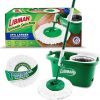 Amazon:$32.71 ($52.99)Libman Tornado Spin Mop System, Spinning Floor Mopping and Bucket with Wringer Set for Home, Hardwood, Laminate, Tile Cleaning, Includes 1 Machine Washable Replacement Head Refills (2 Total)