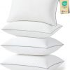 Amazon : $29.99 ($49.99) JOLLYVOGUE Bed Pillows King Size Set of 4, Oeko-Tex Certified Pillows for Bed with Double-Sided Crystal Velvet, Medium Support for Side, Back, Stomach Sleepers