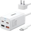 Amazon : $29.99 ($39.99)  USB C Charger, Baseus 65W PD GaN3 Fast Wall Charger Block, 4-Ports [2USB-C + 2USB] Charging Station with 5ft Extension Cord for Steam Deck, MacBook Pro, iPhone 15/14/13, Samsung Galaxy, etc