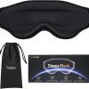 Amazon : $7.99 ($9.98) 3D Cooling Eye Mask Sleep Mask for Men & Women, 100% Pressure-Free & Light Block-Out Eye Mask for Sleep with Easy Adjustable Strap, Night Eye Cover for Travel, Black
