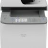 Amazon : $199.99 ($498.00)  RICOH C125 MF Color Laser All-in-One Printer | 26ppm | Multifunction Copy Scan Fax | Secure Wireless | Touchscreen | WiFi, AirPrint, Mopria, Ethernet, USB | Duplex Printing