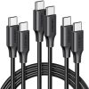 Amazon : $9.49 ($15.99)  UGREEN 100W 3-Pack USB C Cable, Fast Charging USB-C Charger Cable Compatible with iPhone 16/16 Plus/16 Pro/16 Pro Max/15, MacBook Pro 2022, iPad Pro 2022, Galaxy S24/S23 Ultra, Pixel, 6.6FT