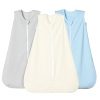 Amazon : $7.18 ($10.26) david's kids 3 Pack Micro Fleece Baby Sleep Sack 12-18 Months, Soft Baby Wearable Blankets with 2-Way Zipper, Comfy Sleeping Bags for Toddler Boys Girls, Large Size, Snow White & Grey & Blue