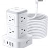 Amazon:  $13.99 ($27.99) Tower Power Strip with Surge Protection 15 FT, 1080J Surge Protector w/ 8 AC Outlets