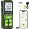 Amazon:$29.99 ($49.99)Huepar Laser Distance Measure 200Ft. Digital Rechargeable Laser Measuring Tool with Bluetooth -Phone APP, 1/16in Accuracy, Angle Sensor, M/in/Ft Unit, Pythagorean Mode, Measure Distance, Area, Volume