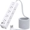 Amazon:$17.99 ($27.99)Surge Protector Power Strip - 10 FT Extension Cord, Power Strip with 12 Widely AC Outlet 3 USB, Flat Plug, Wall Mount Overload Protection, 1050J, Desk Charging Station for Home Office, ETL Listed