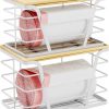 Amazon : $13.29 ($18.99) 2 Pack Stackable Laundry Room Organization and Storage, Laundry Room Decor and Accessories, Trash Bag Holder with Bamboo Top and Garbage Bag Dispenser, White