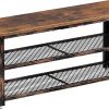 Amazon : $43.99 ($54.99)  Rolanstar Shoe Bench, 3-Tier Shoe Rack, 40'' Storage Entry Bench with Mesh Shelves Wood Seat, Rustic Foyer Bench for Hallway Front Door, Doorway, Living Room, Mudroom, Steel Frame, Rustic Brown