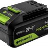Amazon : $39.67 ($109.99)   Greenworks 24V 4.0Ah Lithium-Ion High-Power Battery, Upgraded with 35% Power Boost (Genuine Battery/ 150+ Compatible Tools)