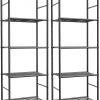 Amazon : $49.99 ($69.99) Storage Shelves - Set of 2, 5-Tier Metal Shelf Organizer, Space-Saving Garage Shelving with Leveling Feet, Standing Shelves Organizer for Kitchen, Laundry, Pantry (18.1