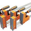 Amazon : $109.13 ($121.26) Bora 4 Piece Parallel Clamps for Woodworking Clamps 4 Pack 2 x 24 inch plus 2 x 31 inch Parallel Clamp Spreader Set Bar Clamp 1100 Lbs clamping force Bar Clamp Set 571550I