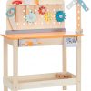 Amazon : $34.58 ($37.24) Amazon Basics Wooden Play Toy Tool Set and Workbench for Toddlers, Preschoolers, Children Age 3+ Years, 36 cm D x 58 cm W x 77.9 cm H, Multicolor