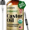 Amazon:  $9.49 ($23.99)  Organic Castor Oil in Glass Bottle (16 oz) 100% Pure Cold Pressed
