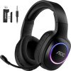 Amazon:$35.99 ($59.99)AOC Wireless Gaming Headset Compatible with PS5/4, Nintendo Switch, PC, Bluetooth 5.4 & 2.4GHz Gaming Headphones with Noise Canceling Mic, RGB, Type-C, 20ms Latency, 45H, 7.1 Virtual Surround- Black