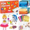 Amazon : $7.99 ($19.99) PARTYWIND Foil & Pom Poms Art Fun Kit for Kids Ages 4-8 - Unicorns Princesses Ocean Foam Stickers DIY Arts Crafts Supplies, Travel Toys, Party Favors, School Supplies, Birthday Gifts for Girls Boys